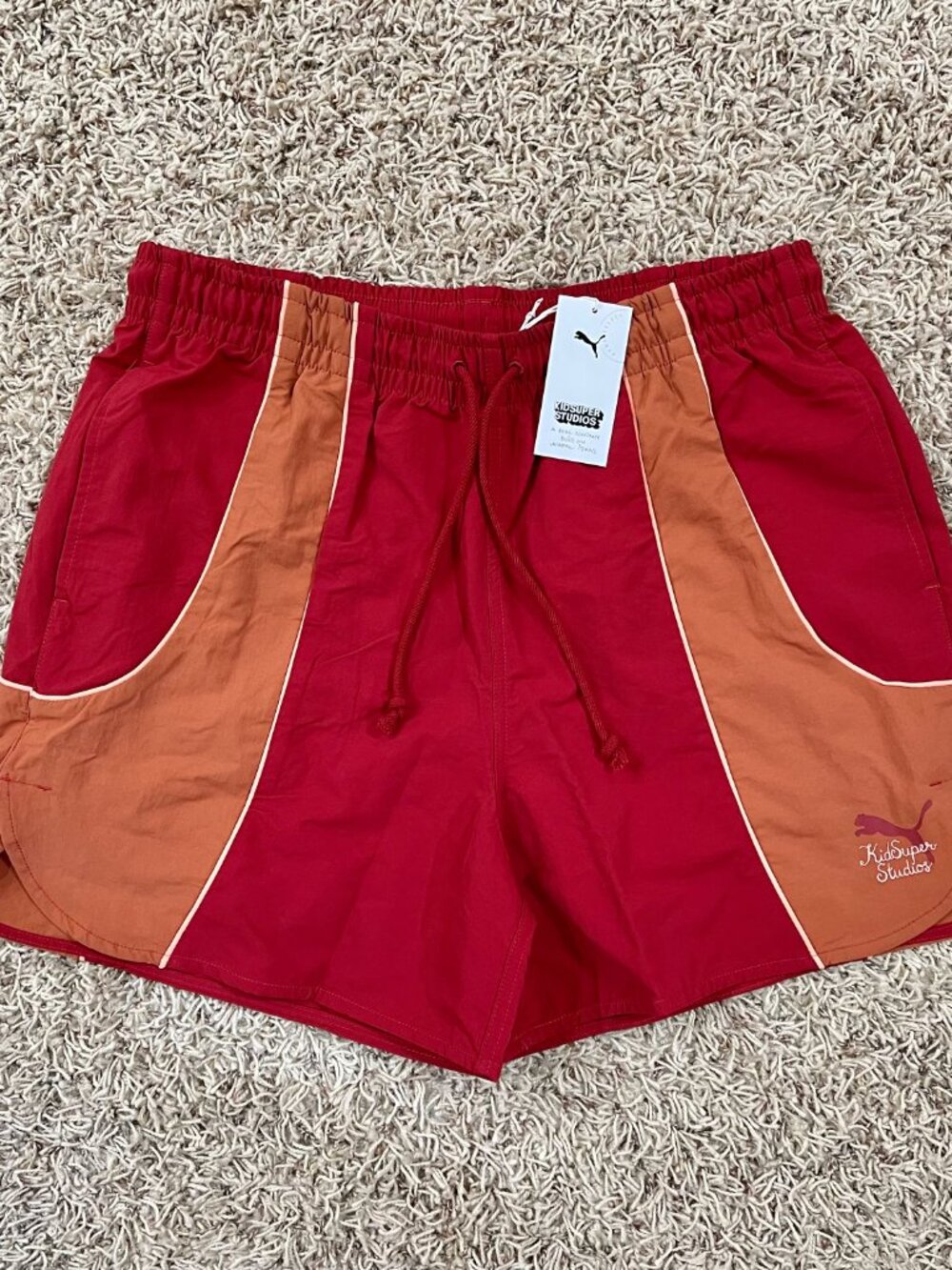 PUMA x Kidsuper Studios Men’s Shorts Dark Crimson, Size Large (New)